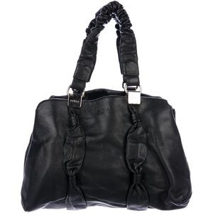 Authentic Furla Bow-Accented Handle Bag